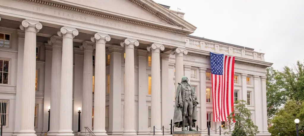 U.S. Treasury Department building in Washington, D.C.