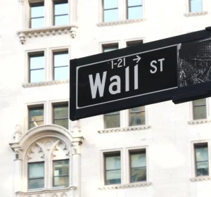 Wall Street sign in New York City's Financial District