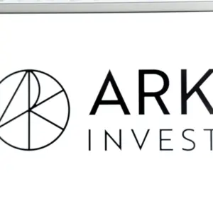ARK Invest Logo Displayed on Tablet Screen